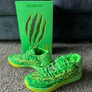 Puma MB 1 Basketball Low men Size 11 Lamelo Ball Gecko Green MELO